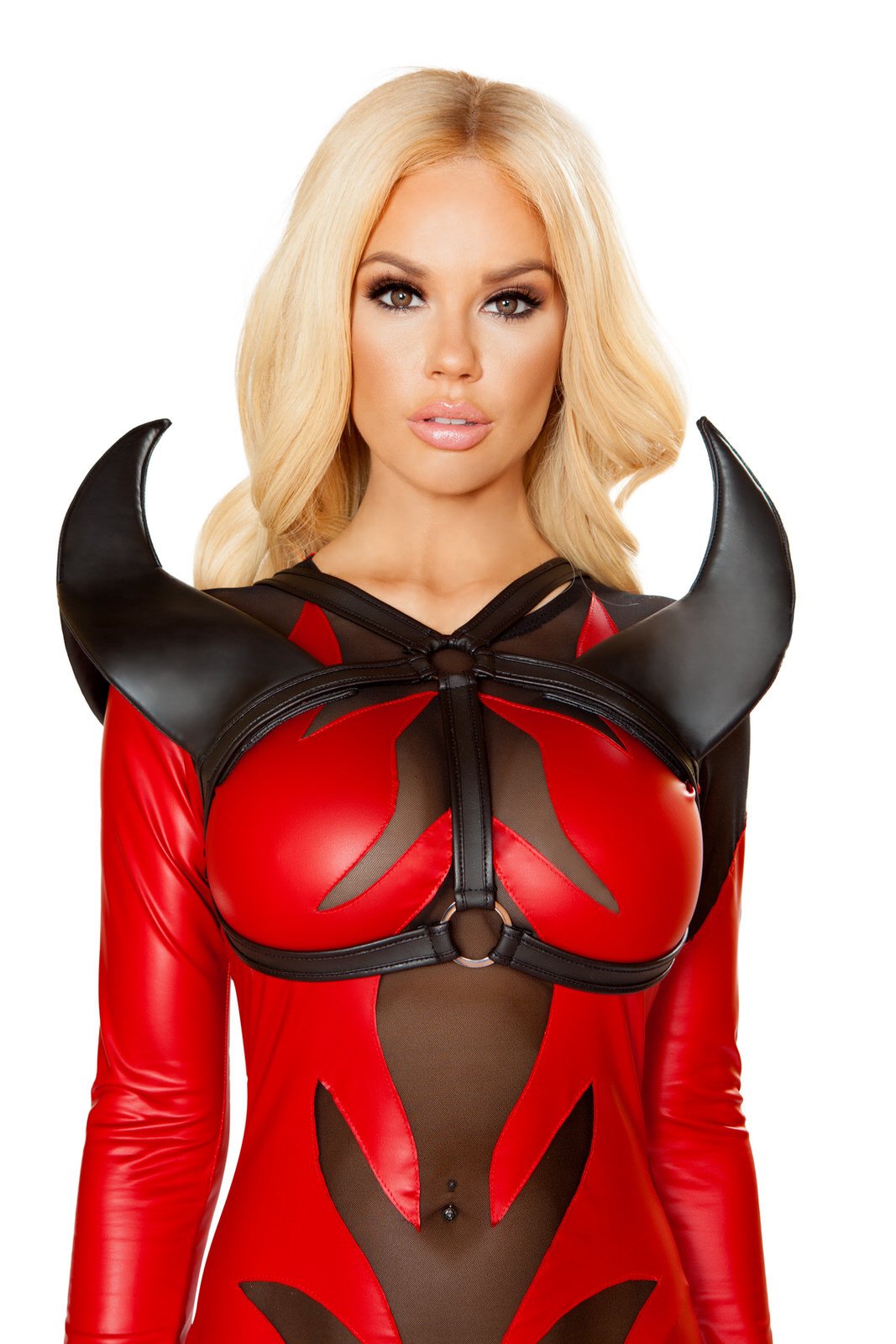 Devil horn chest harness costume accessory